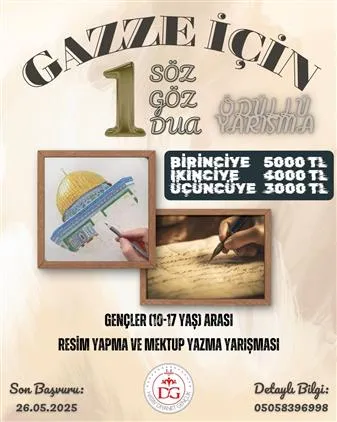 “1 Söz 1 Göz 1 Dua: Gazze” Yarışması Sonuçları Açıklandı