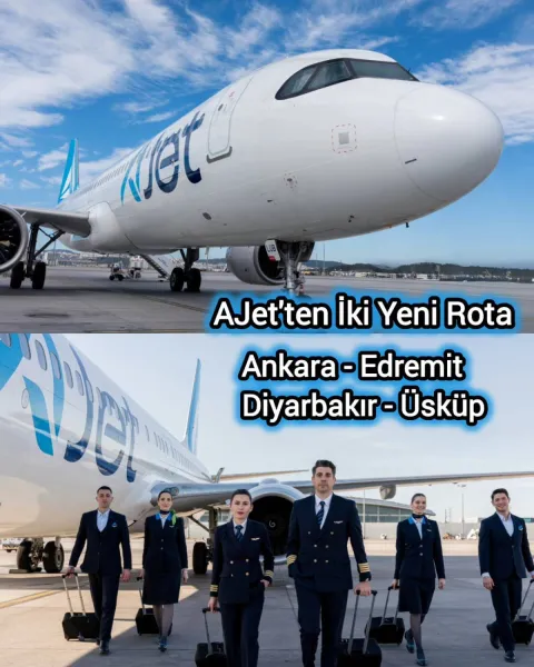 AJet'ten Yaz Sürprizi! Yeni Uçuş Hatları Açıklandı!