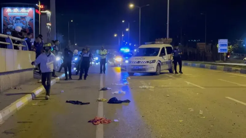 Alışverişten eve dönüş kazayla bitti