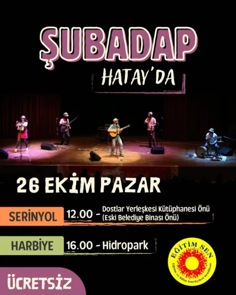 Antakya’da ŞUBADAP Rüzgarı: Eğitim Sen’den Çocuklara Konser