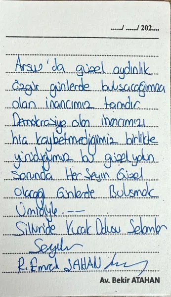 Avukat Atahan, Silivri Cezaevi’nde Özer ve Şahan’ı Ziyaret Etti