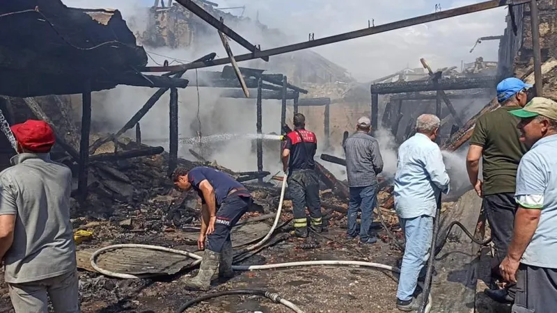 Burdur'da Bahçede Yakılan Ateş Faciası: 3 Ev Kül Oldu!