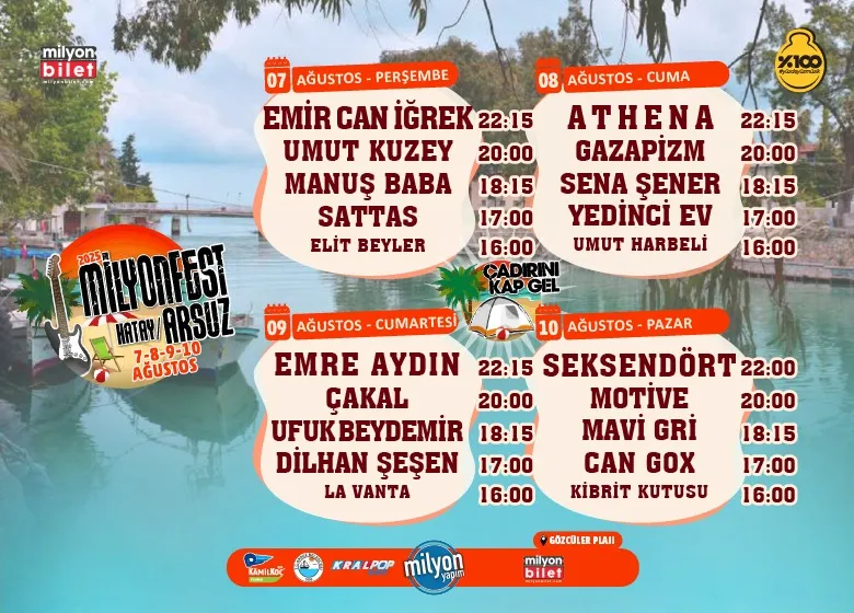 Beklenen Milyonfest Arsuz’da başlıyor!