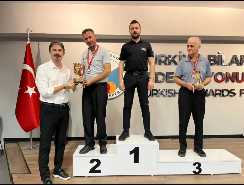 Hatay'dan Bilardo Şampiyonu! Türkiye 2.si Atilla Buğdacıgil
