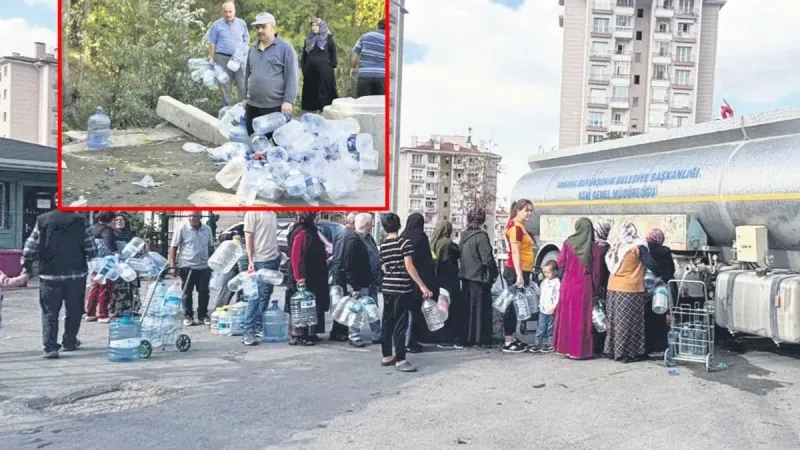 CHP'li belediyelerde su krizi: Vatandaşlar çeşmelerden su temin ediyor