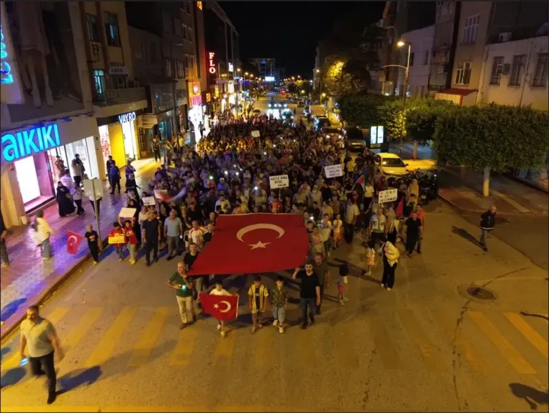 Dörtyol'da Filistin İçin Yürekler Tek Oldu! İşte O Anlar