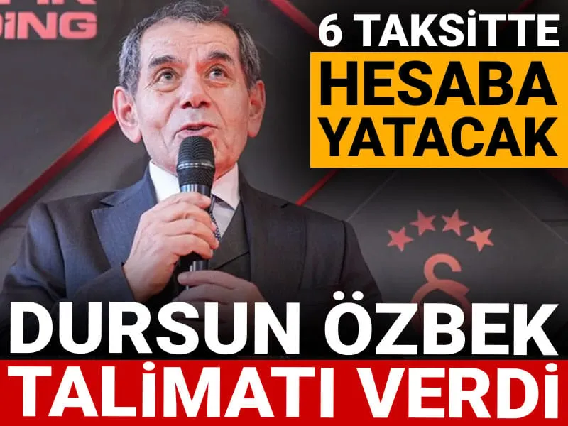 Özbek'ten Şok Talimat: Galatasaray'da 6 Taksit Dönemi mi Başlıyor?