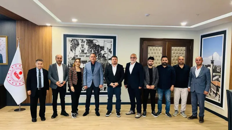 Hatay Gazeteciler Cemiyeti’nden Kaymakam Akdaş’a Nezaket Ziyareti