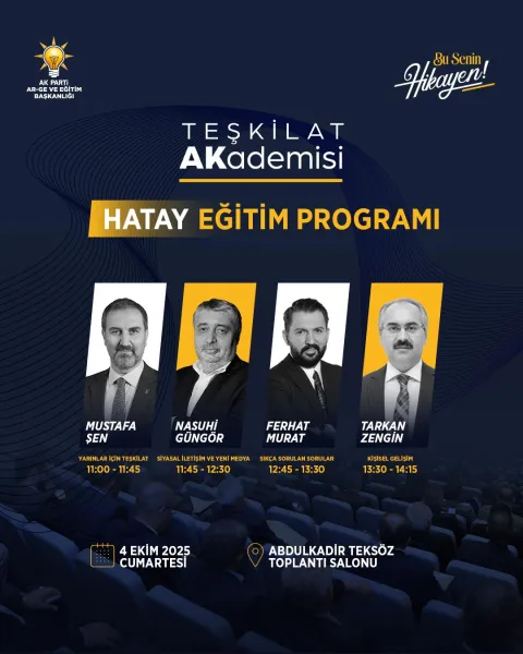 Hatay'da Liderlik Zirvesi! Bu Senin Hikayen Eğitimi Başladı