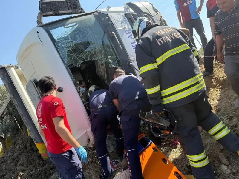 Hatay’da Hafriyat Kamyonu Faciası Eşiğinden Dönüldü