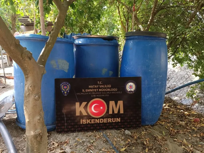 Hatay'da Sahte İçki Operasyonu! 1510 Litre Ele Geçirildi!