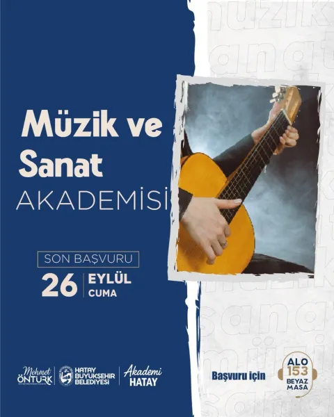 Hatay'da Sanat Rüzgarı! Ücretsiz Müzik ve Sanat Kursları Başlıyor!