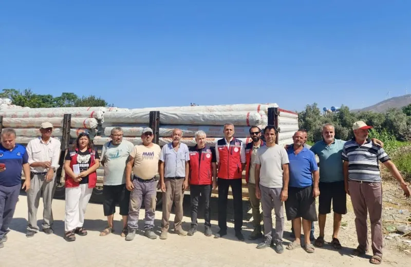 Hatay’da seracılığa 41 tonluk destek