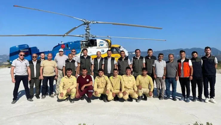 Hatay’da Yangın Helikopter Ekiplerine Akduman’dan Destek