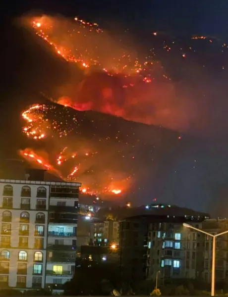 Hatay’da yangın mücadelesi hala sürüyor