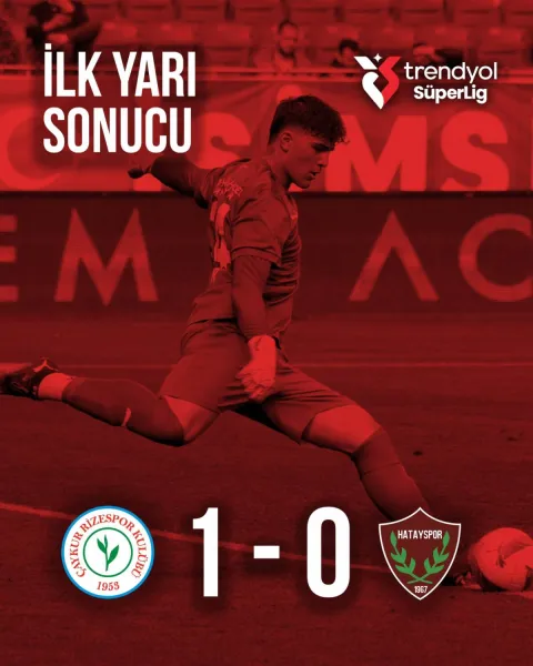Hatayspor Sezonun Son Maçında İlk Yarıyı Geri Kapattı