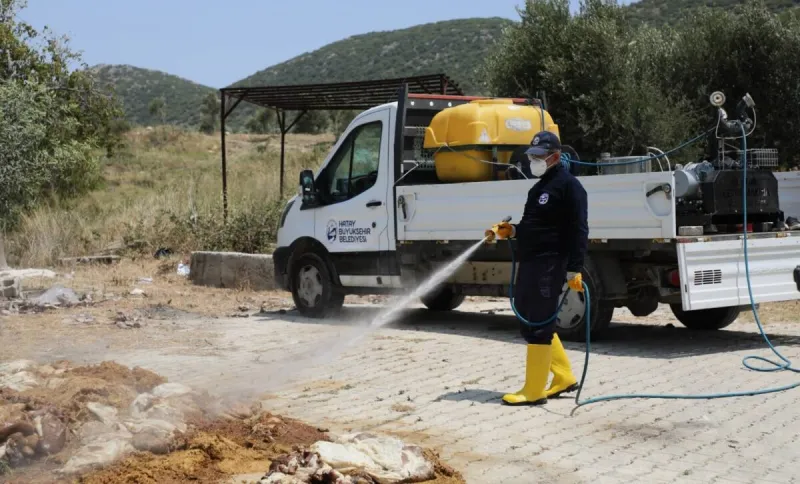 HBB’den Kurban Kesim Alanlarında İlaçlı Temizlik
