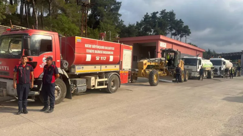 Hatay'dan Suriye'ye Yangın Söndürme Desteği! Kahramanlık Destanı