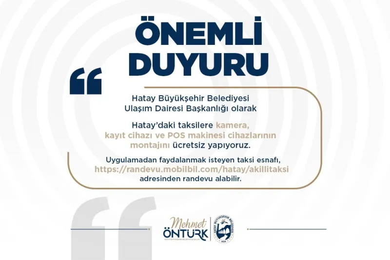 HBB’den Taksicilere Teknolojik Destek
