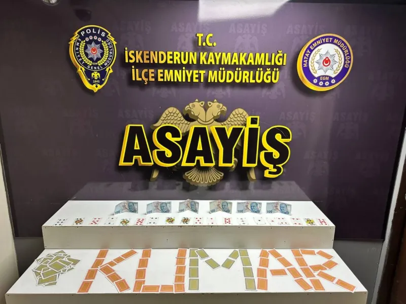 İskenderun’da Kumar Operasyonu: Polis Suçüstü Yakaladı