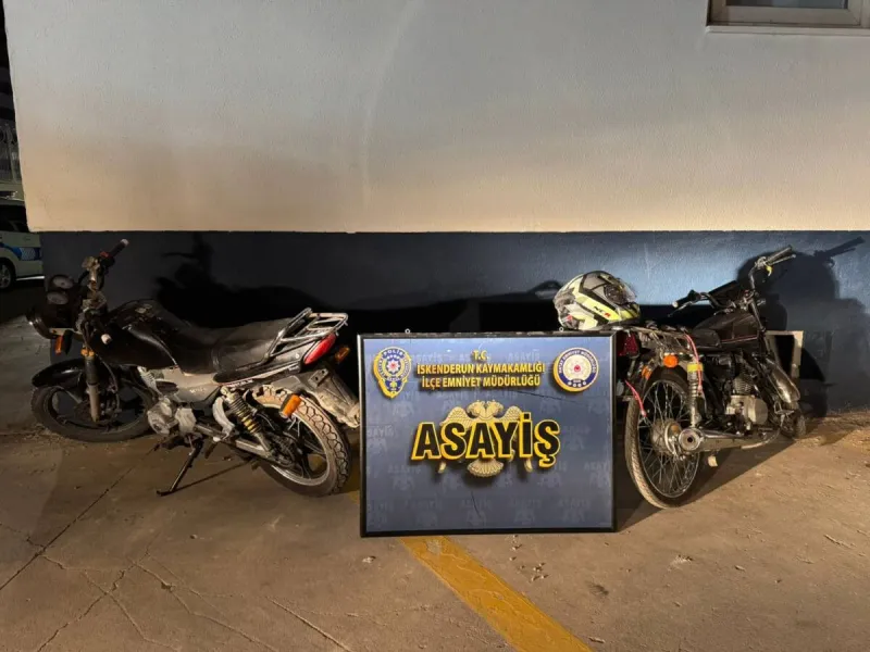 İskenderun’da motosiklet hırsızları yakalandı