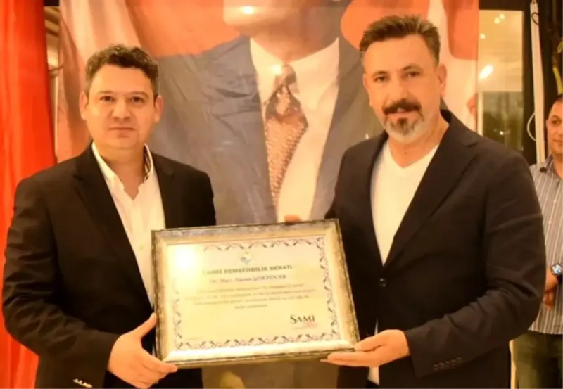 Kaymakam Gökpınar’a Fahri Hemşehrilik Beratı Takdim Edildi