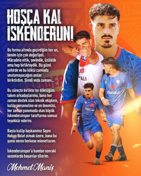 Manış veda etti: “Unutamayacağım Günler Yaşadım”