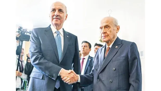 Meclis’te görüştüler... Kurtulmuş’tan Bahçeli’ye ‘Yol haritası’ ziyareti