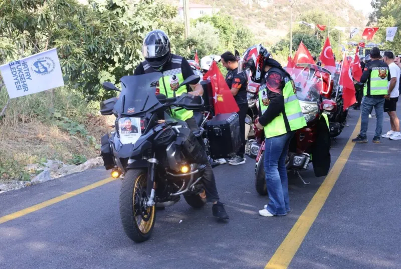Motosiklet Korteji Serinyol-Madenli Yolunu Renklendirdi