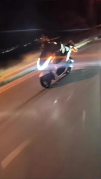 Hatay'da Motosikletli Terör! Ölümle Dans Kamerada