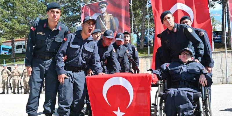 Yozgat'ta 24 Engelli Askerlik Yaptı! İşte O Anlar
