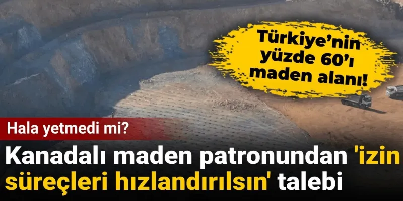 Kanadalı Maden Patronundan Şok Talep: İzinler Neden Hızlanmıyor?