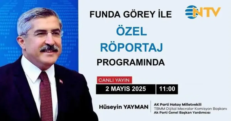 Hüseyin Yayman NTV'de: Dijital Gelecek ve Hatay Projeleri!