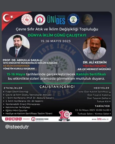 İSTE’de “Dünya İklim Günü Çalıştayı” Düzenleniyor