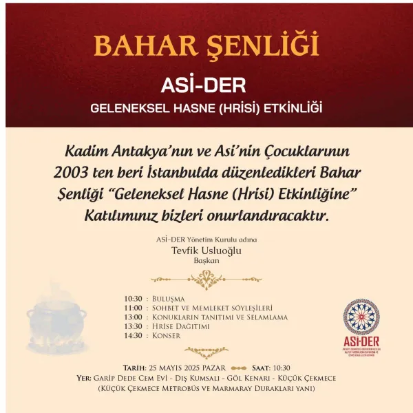 İstanbul'da Antakya Rüzgarı: Hasne Etkinliği ile Kadim Ruh Canlanıyor!