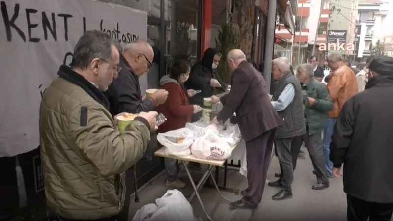 Şişli'de Kent Lokantası protestosu: Halk sofrası direnişi başladı