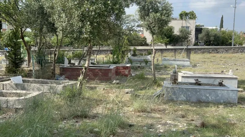 Özerli Mahallesi mezarlığında şok olay