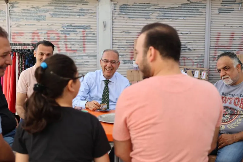 Prefabrik Dükkanlara Taşınan Esnafa Moral Ziyareti