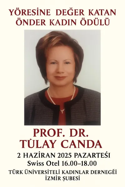Prof. Dr. Tülay Canda’ya “Yöresine Değer Katan Önder Kadın” Ödülü