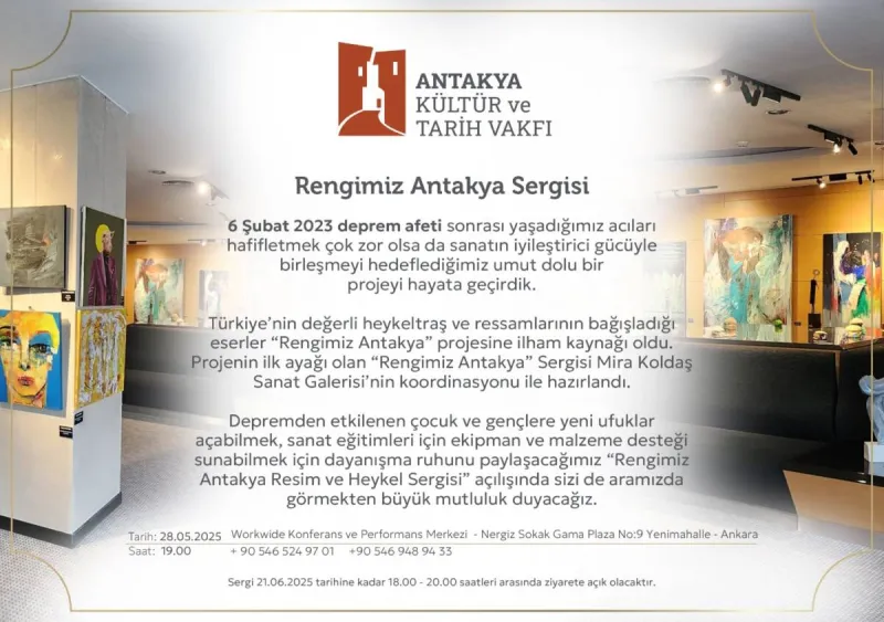 “Rengimiz Antakya Sergisi” Ankara’da Ziyarete Açılıyor