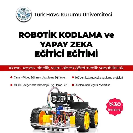 Robotik Kodlama ve Yapay Zeka Eğitici Eğitimi Başlıyor