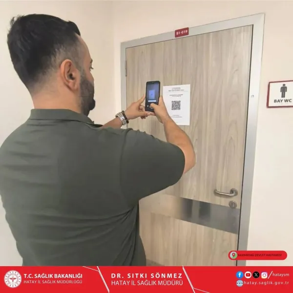 Samandağ'da Hastane Temizliğinde Devrim! Karekod Dönemi Başladı