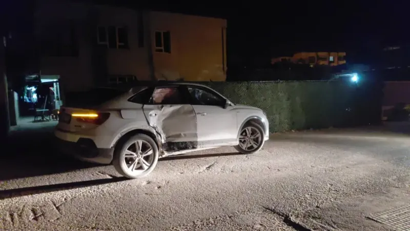 Samandağ’da Otomobil ile Motosiklet birbirine girdi