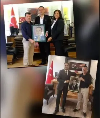 Kaymakam ve Başkana Sanatçıdan Özel Portre Sürprizi!