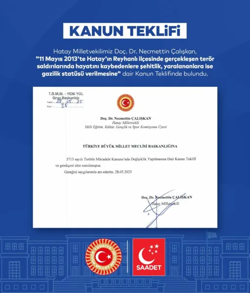 Şehitlik ve Gazilik Statüsü İçin İlk Resmî Adım Atıldı