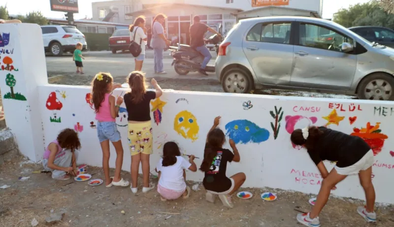 Subaşı’nda “Duvar Boyama Etkinliği” Renk Cümbüşüne Dönüştü