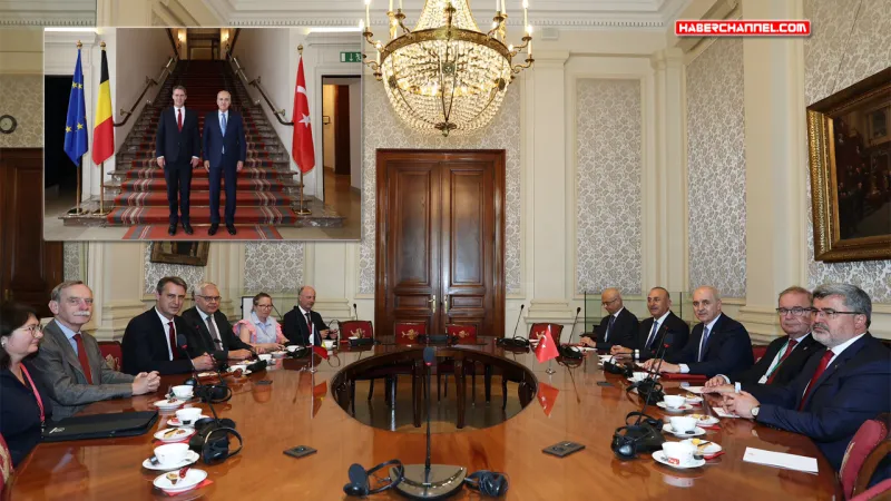 TBMM Başkanı Numan Kurtulmuş, Belçika Senato Başkanı Vincent Blondel ile görüştü