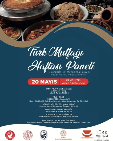 Türk Mutfağı Haftası’nda Hatay Lezzetleri Tanıtılıyor