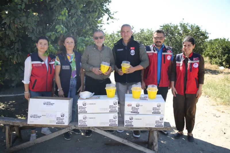 Hatay'dan Narenciye Üreticisine Can Suyu! Tuzak Desteği Başladı