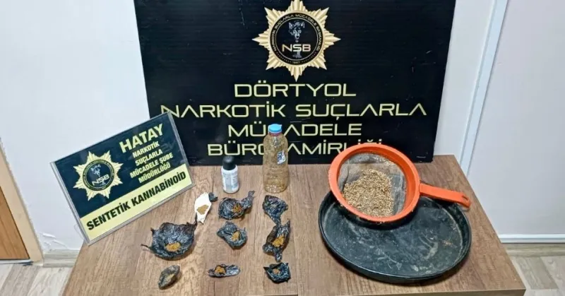 Uyuşturucuya geçit yok: Dörtyol polisi suçluyu yakaladı